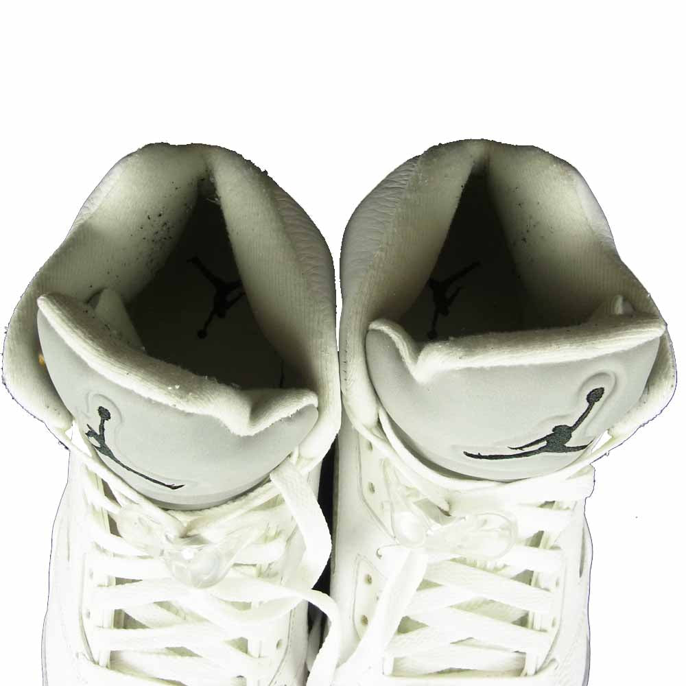 NIKE ナイキ 136027-130 AIR JORDAN 5 RETRO METALLIC SILVER エアジョーダン 5 レトロ メタリック シルバー スニーカー ホワイト系 27㎝【中古】