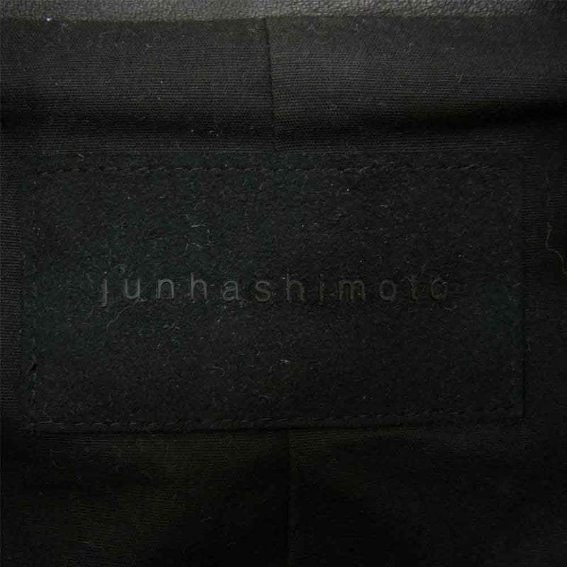 junhashimoto ジュンハシモト LET019 SCF01 カウレザー M-65 モーターサイクル ジャケット ブラック系 2【中古】