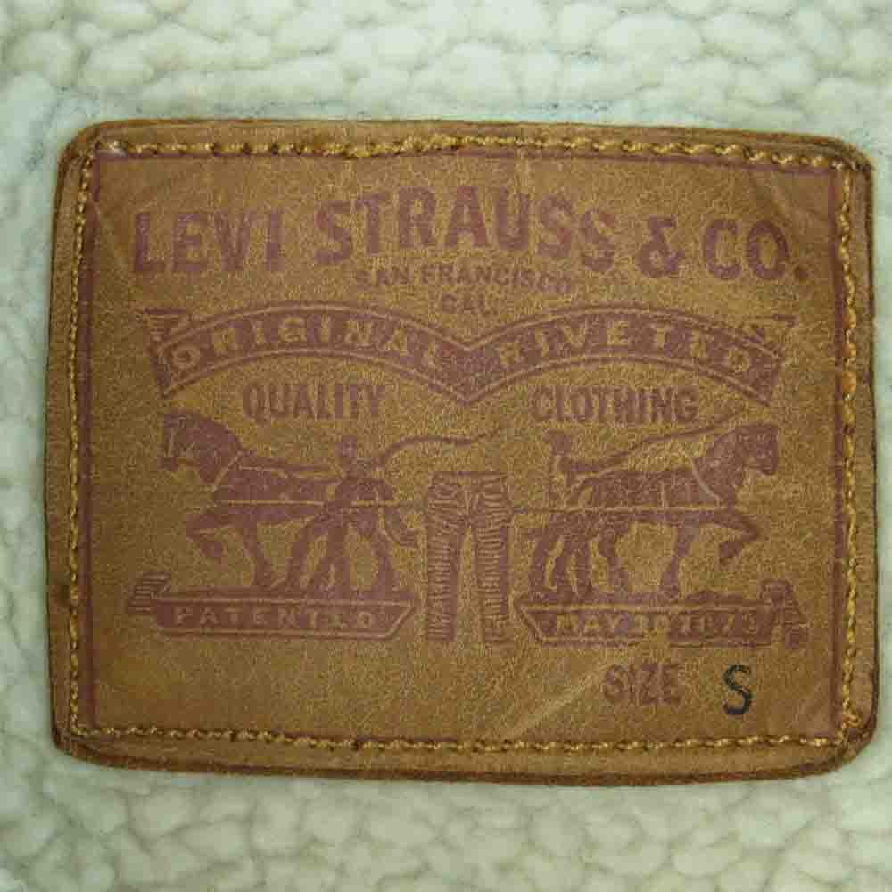 Levi's リーバイス PC9-16365-0049 TYPE 3 SHERPA TRUCKER FINE LINE シェルパ トラッカー ジャケット 裏ボア インディゴブルー系 S【中古】