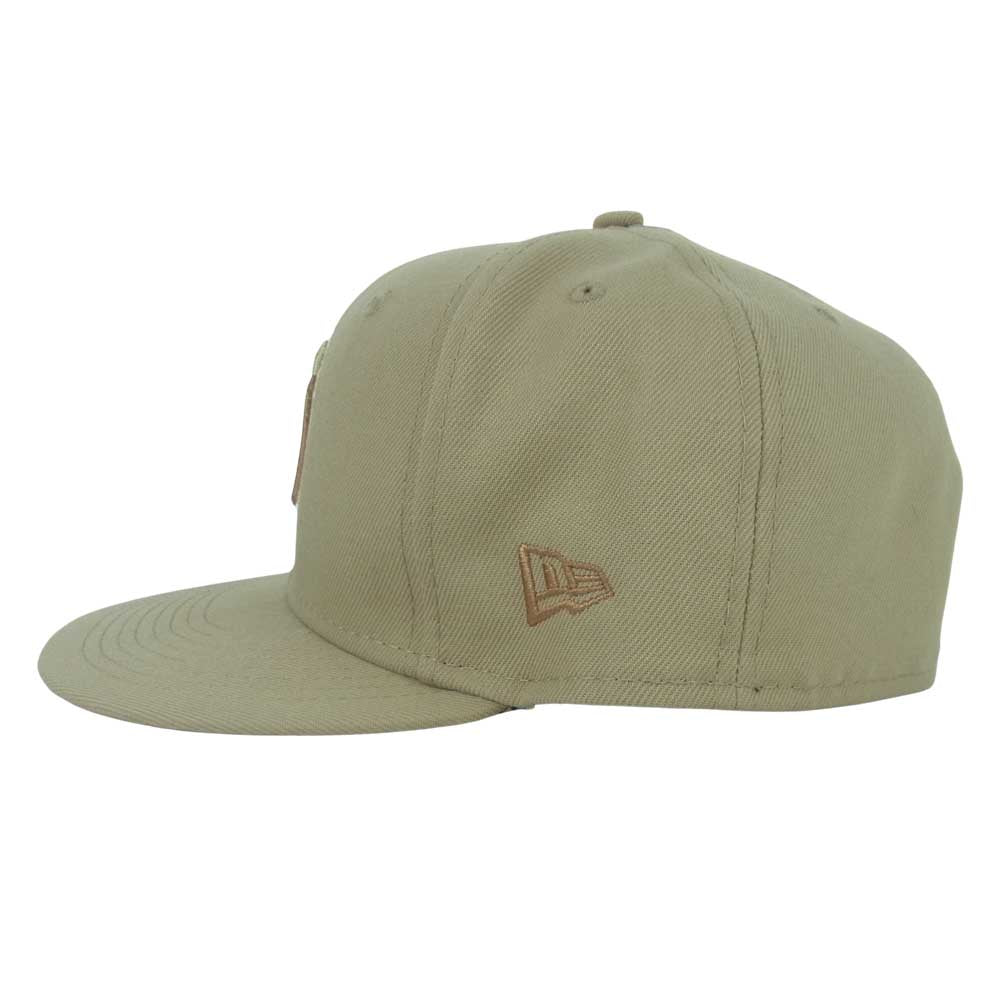 NEW ERA ニューエラ 59FIFTY Leopard Kingdom ニューヨーク・ヤンキース キャメル キャップ 帽子 ベージュ系 59.6cm【中古】