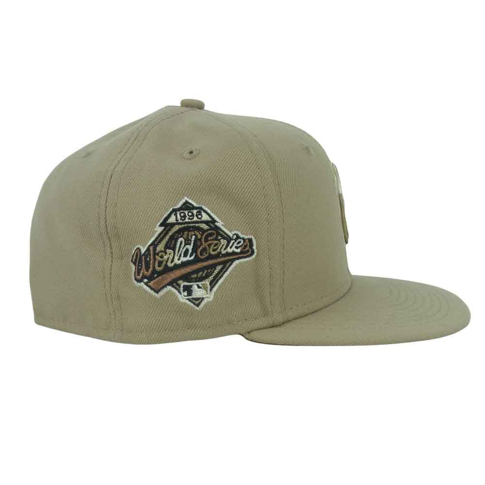 NEW ERA ニューエラ 59FIFTY Leopard Kingdom ニューヨーク・ヤンキース キャメル キャップ 帽子 ベージュ系 59.6cm【中古】