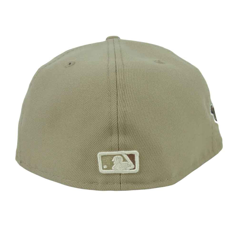 NEW ERA ニューエラ 59FIFTY Leopard Kingdom ニューヨーク・ヤンキース キャメル キャップ 帽子 ベージュ系 59.6cm【中古】