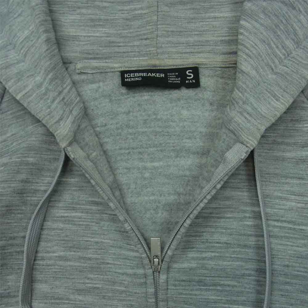 アイスブレーカー IA51781 REAL FLEECE PARKA リアル フリース パーカー ジャケット グレー系 S【中古】