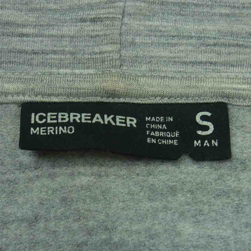 アイスブレーカー IA51781 REAL FLEECE PARKA リアル フリース パーカー ジャケット グレー系 S【中古】