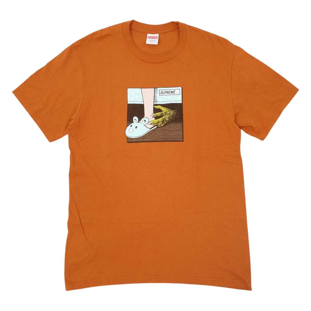 Supreme シュプリーム 21AW Bed Tee ベット Tシャツ 半袖 アンバー系 S【美品】【中古】