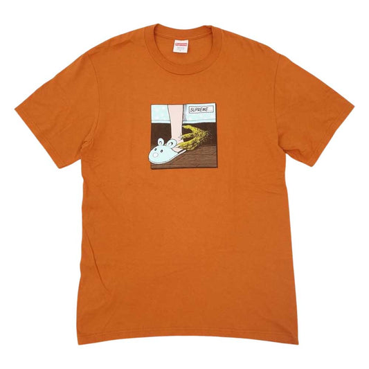 Supreme シュプリーム 21AW Bed Tee ベット Tシャツ 半袖 アンバー系 S【美品】【中古】