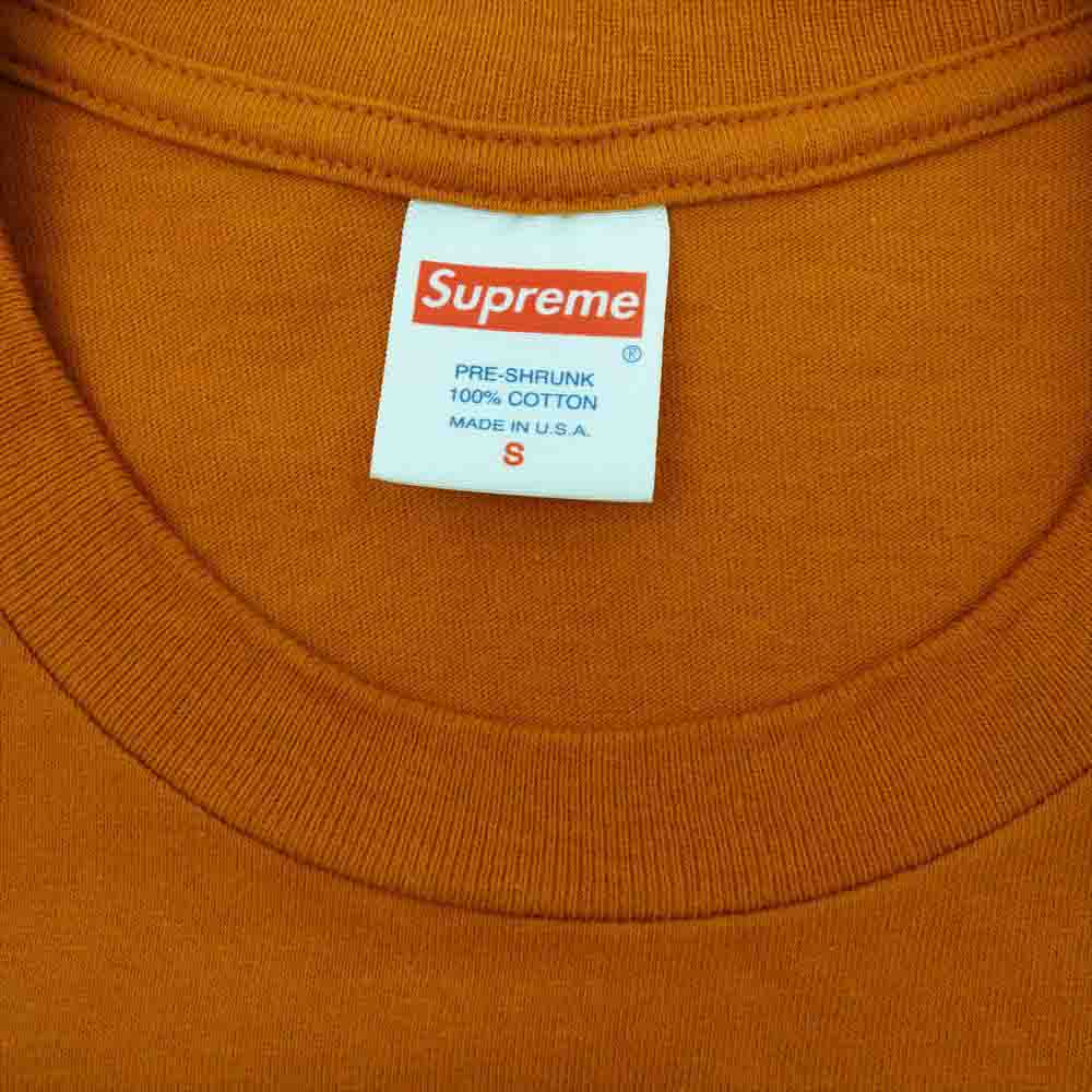 Supreme シュプリーム 21AW Bed Tee ベット Tシャツ 半袖 アンバー系 S【美品】【中古】