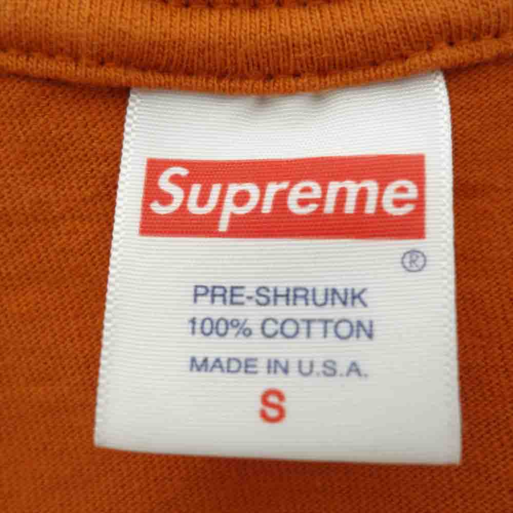 Supreme シュプリーム 21AW Bed Tee ベット Tシャツ 半袖 アンバー系 S【美品】【中古】