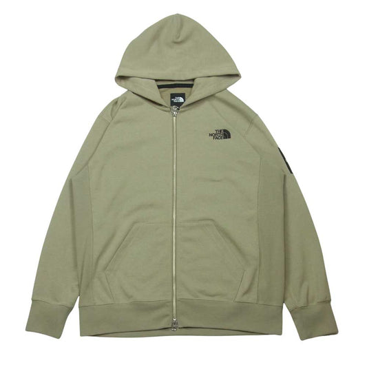 THE NORTH FACE ノースフェイス NT12037 Square Logo FullZip スクエアロゴフルジップ パーカー グレイッシュベージュ系 M【中古】