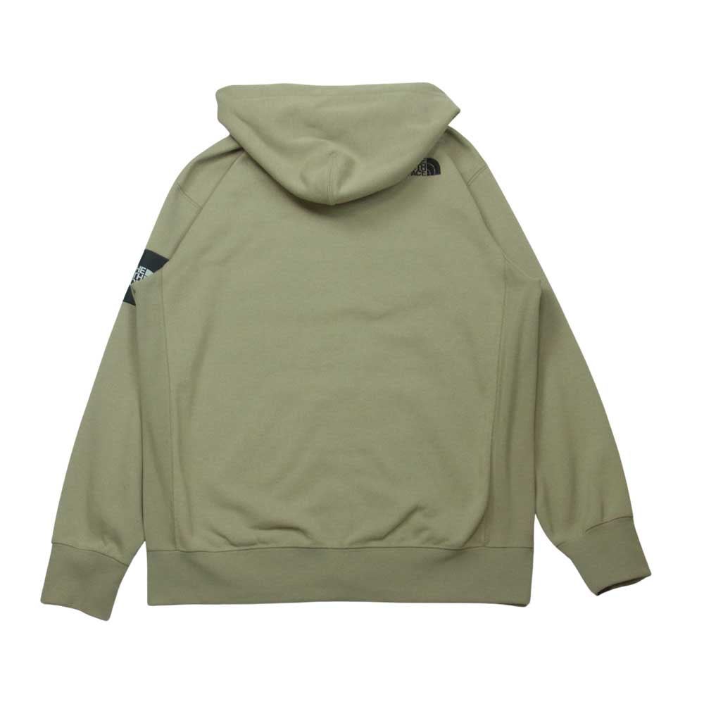 THE NORTH FACE ノースフェイス NT12037 Square Logo FullZip スクエアロゴフルジップ パーカー グレイッシュベージュ系 M【中古】