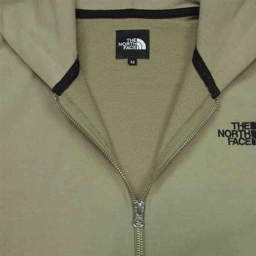 THE NORTH FACE ノースフェイス NT12037 Square Logo FullZip スクエアロゴフルジップ パーカー グレイッシュベージュ系 M【中古】