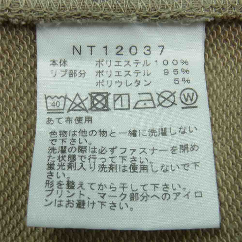 THE NORTH FACE ノースフェイス NT12037 Square Logo FullZip スクエアロゴフルジップ パーカー グレイッシュベージュ系 M【中古】