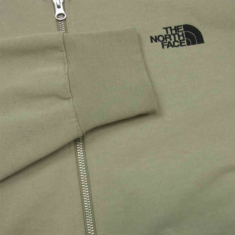 THE NORTH FACE ノースフェイス NT12037 Square Logo FullZip スクエアロゴフルジップ パーカー グレイッシュベージュ系 M【中古】