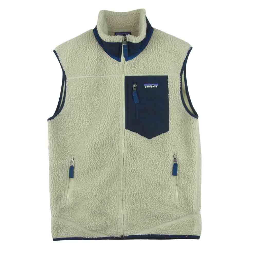 patagonia パタゴニア 17AW 23048 クラシック レトロ X フリース ベスト ポリエステル ベトナム製 オフホワイト系 S【中古】