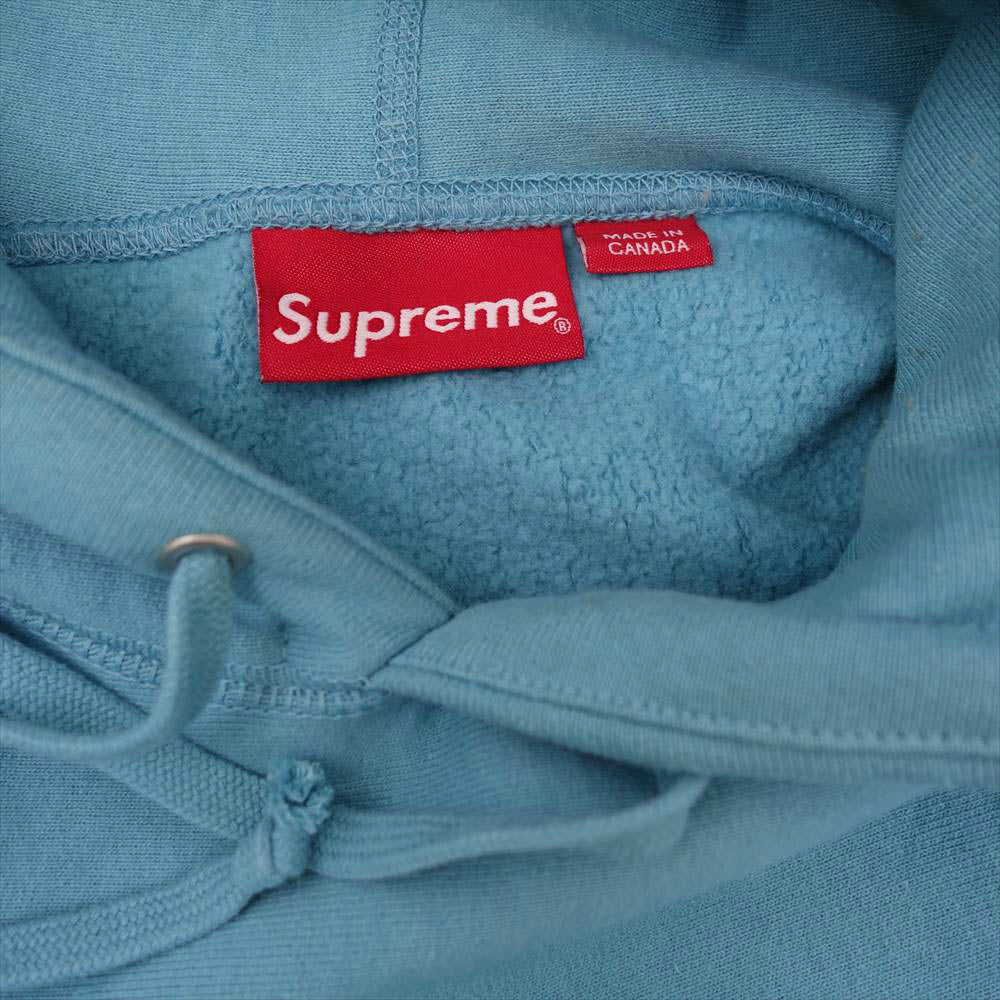 Supreme シュプリーム 21AW Arabic Logo Hooded Sweatshirt アラビック ロゴ スウェット パーカー ブルー系 S【中古】