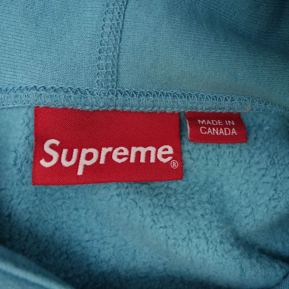 Supreme シュプリーム 21AW Arabic Logo Hooded Sweatshirt アラビック ロゴ スウェット パーカー ブルー系 S【中古】