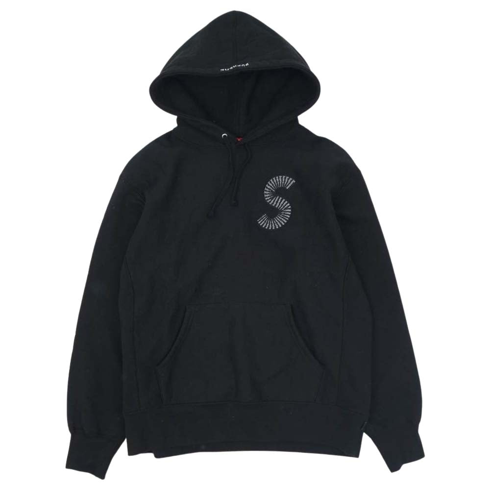 Supreme シュプリーム 20AW S Logo Hooded Sweatshirt Sロゴ スウェット プルオーバー パーカー ブラック系 S【中古】
