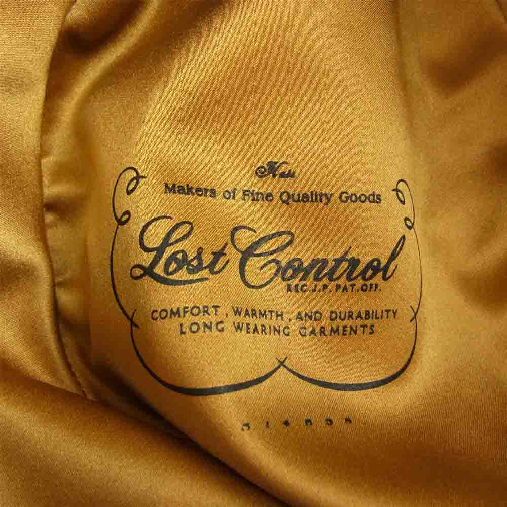 LOST CONTROL ロストコントロール リボン ウール 中折れ ハット ブラウン系【中古】