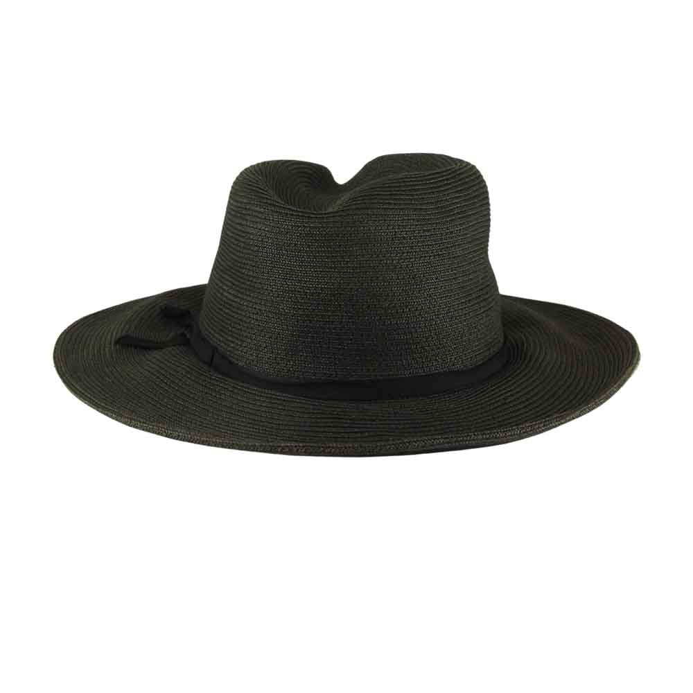 オールドジョー 中折れ ストロー ハット ブラック系【中古】