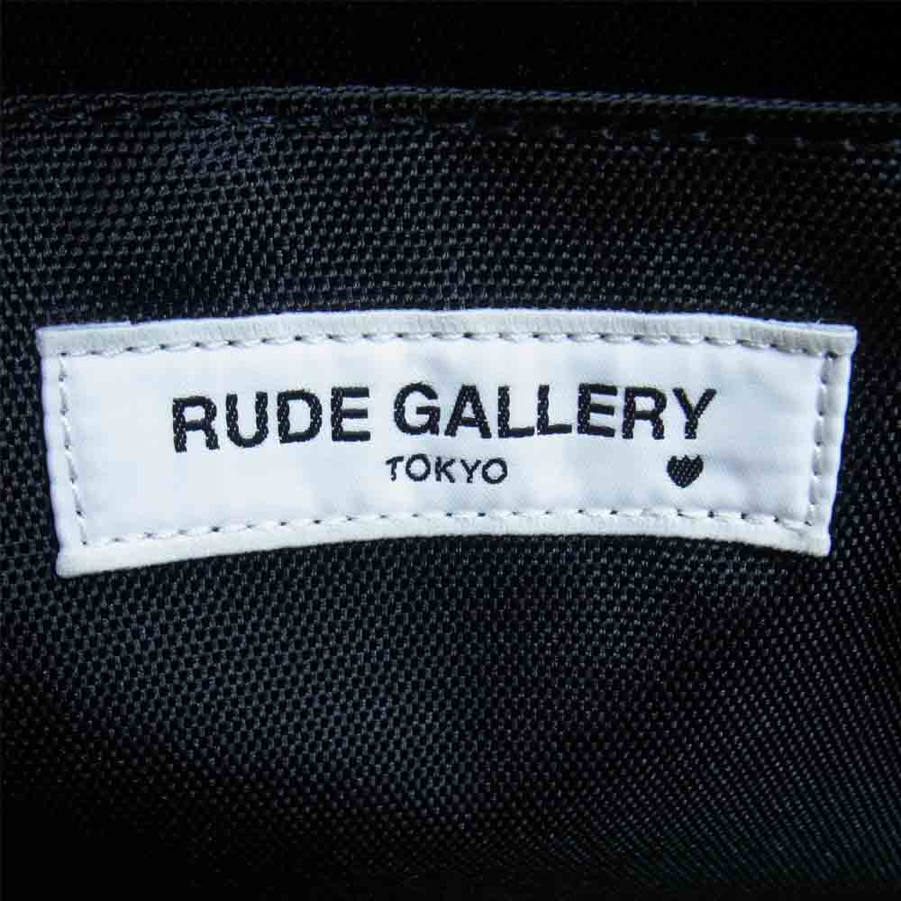 RUDE GALLERY ルードギャラリー レザー 切替 ボストン バッグ ブラック系【中古】
