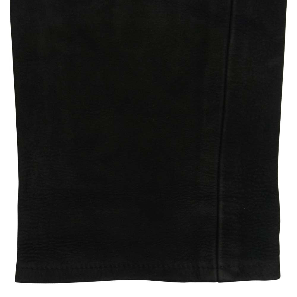 RUDE GALLERY ルードギャラリー コンチョ ボタン ヌバック レザー パンツ ブラック系 S【中古】