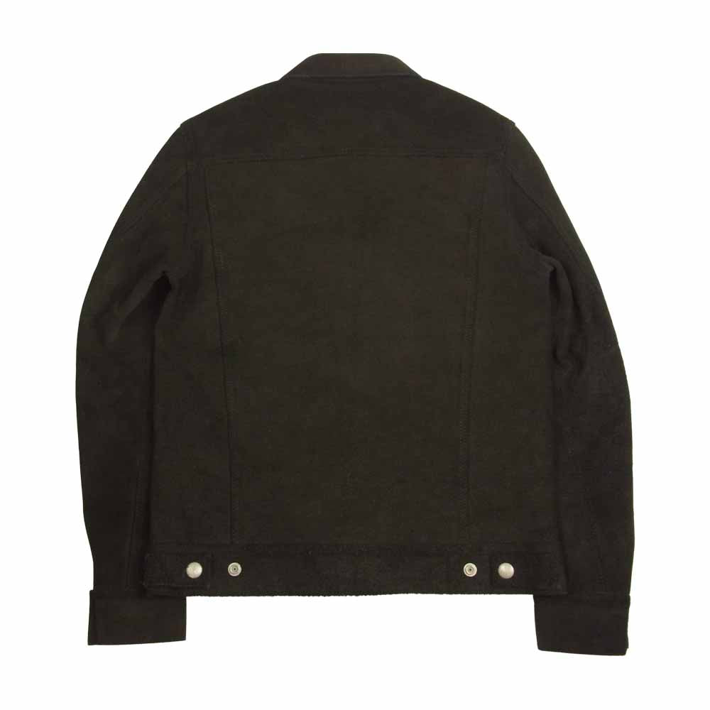 RUDE GALLERY BLACK REBEL ルードギャラリーブラックレーベル STEERHIDE SUEDE JACKET ステアハイド スエード レザー ジャケット カバーオール ブラック系 M【中古】