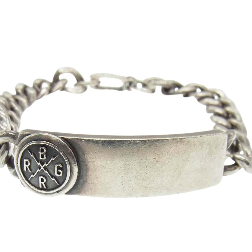 RUDE GALLERY BLACK REBEL ルードギャラリーブラックレーベル ID チェーン ブレスレット シルバー系【中古】