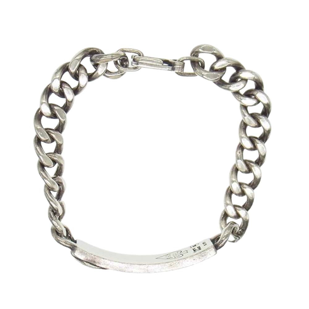 RUDE GALLERY BLACK REBEL ルードギャラリーブラックレーベル ID チェーン ブレスレット シルバー系【中古】