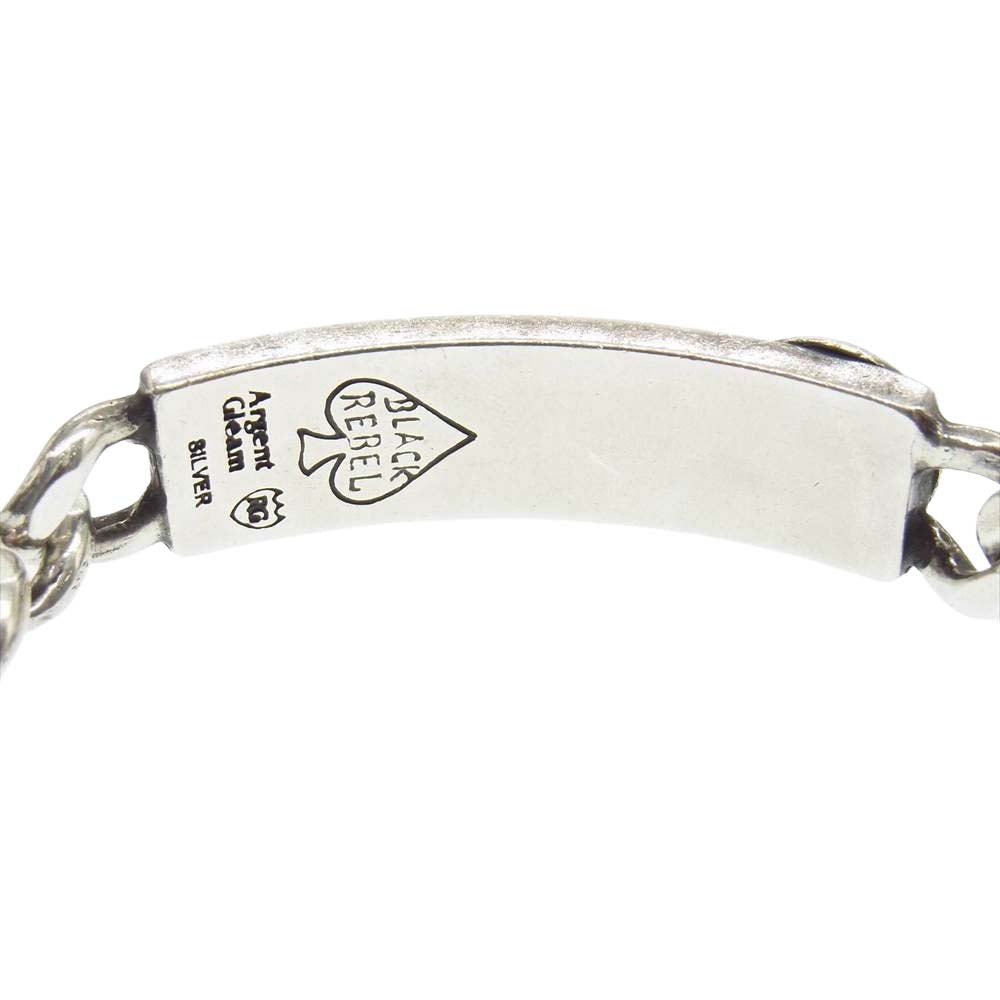 RUDE GALLERY BLACK REBEL ルードギャラリーブラックレーベル ID チェーン ブレスレット シルバー系【中古】