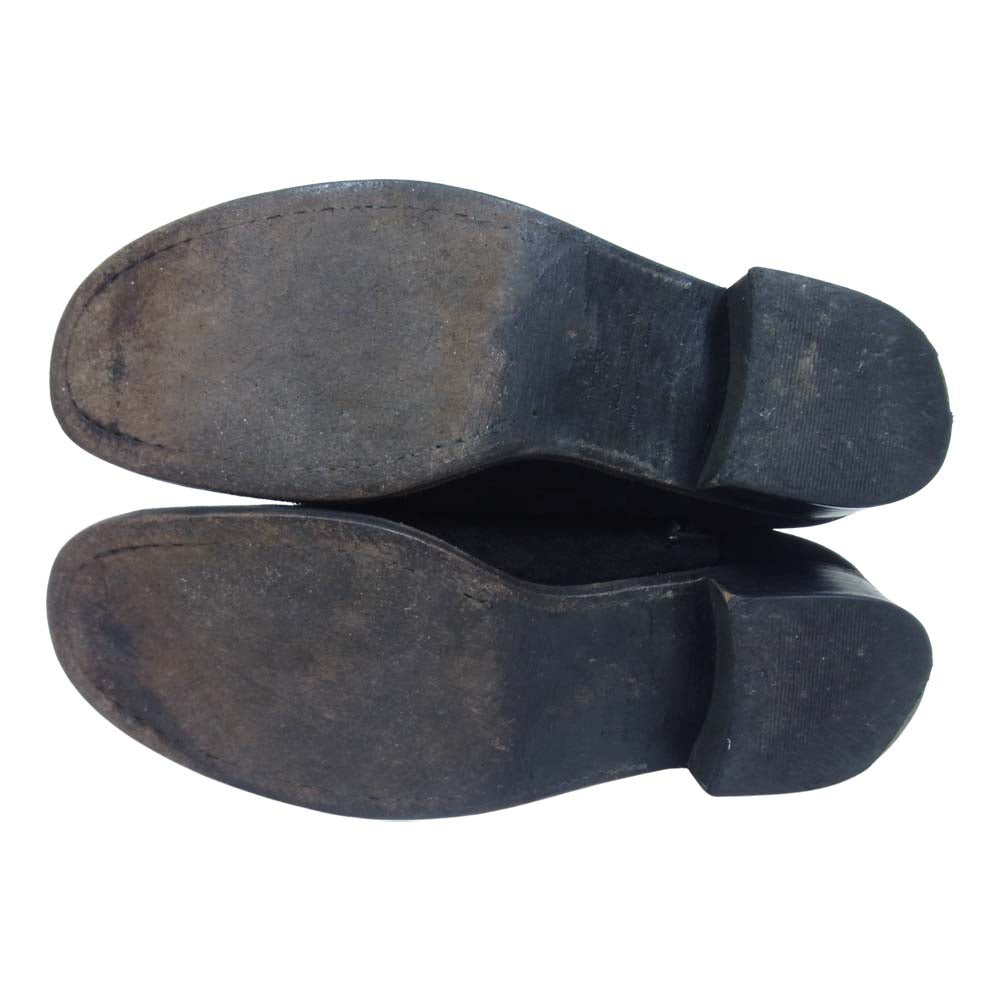 RUDE GALLERY ルードギャラリー スエード サイドジップ ブーツ ブラック系 4【中古】