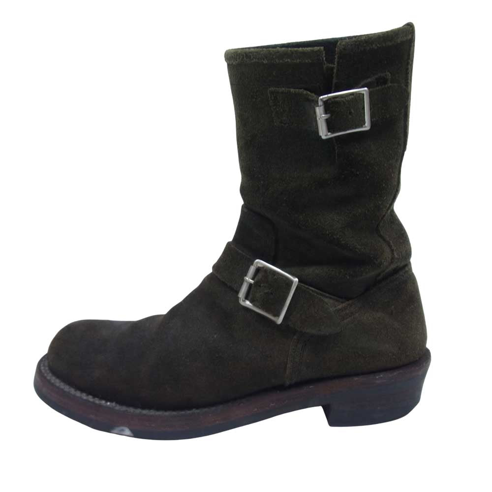 LOST CONTROL ロストコントロール 957 SUEDE ENGINEER BOOTS スエード エンジニア ブーツ ダークブラウン系 7.5【中古】