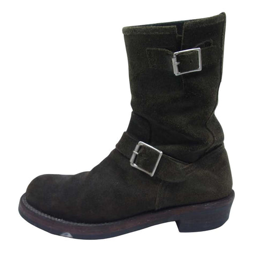 LOST CONTROL ロストコントロール 957 SUEDE ENGINEER BOOTS スエード エンジニア ブーツ ダークブラウン系 7.5【中古】