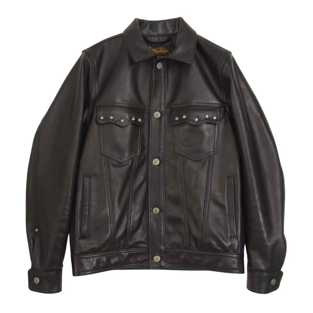 RUDE GALLERY BLACK REBEL ルードギャラリーブラックレーベル スタッズ レザー ジャケット  ブラック系 M【中古】
