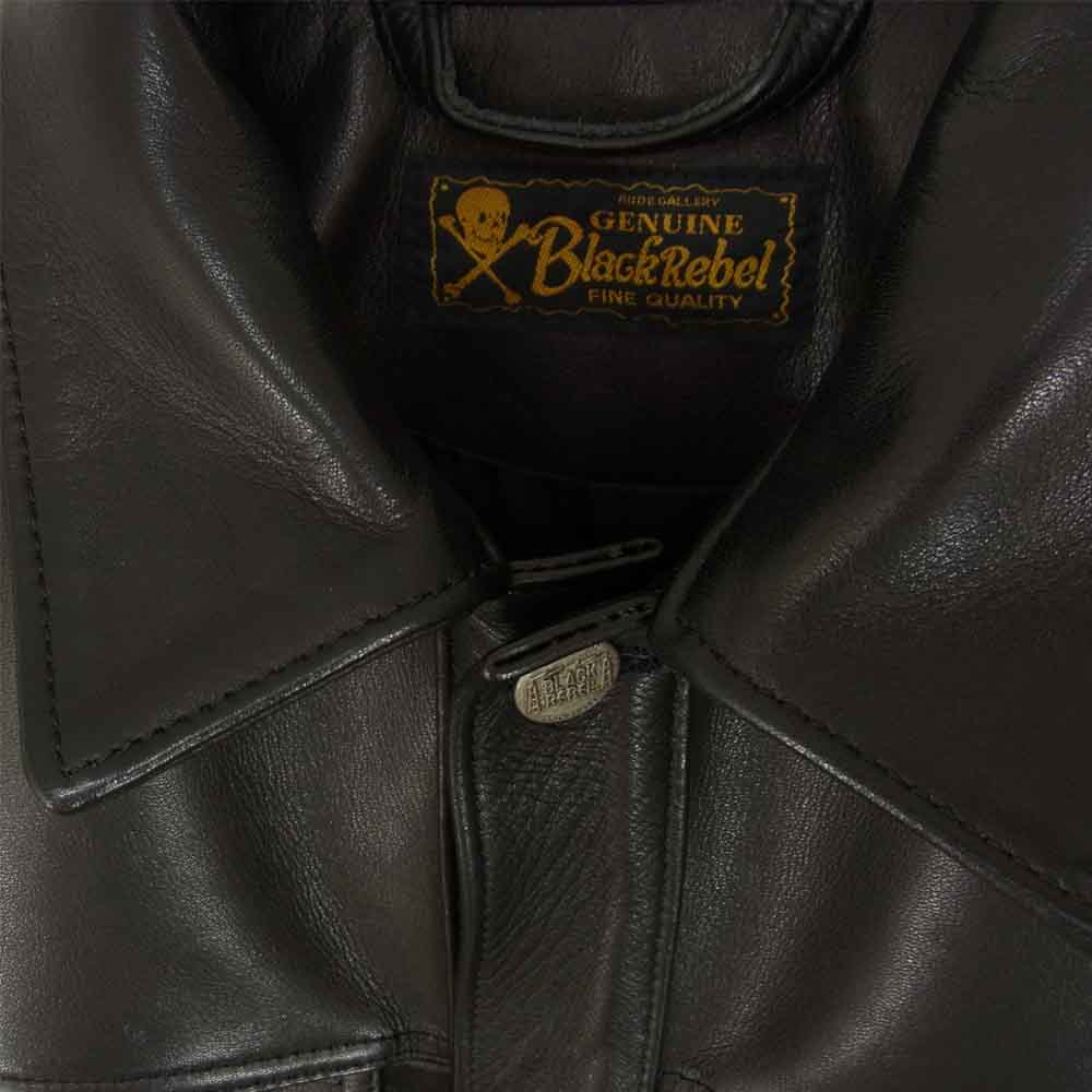 RUDE GALLERY BLACK REBEL ルードギャラリーブラックレーベル スタッズ レザー ジャケット  ブラック系 M【中古】