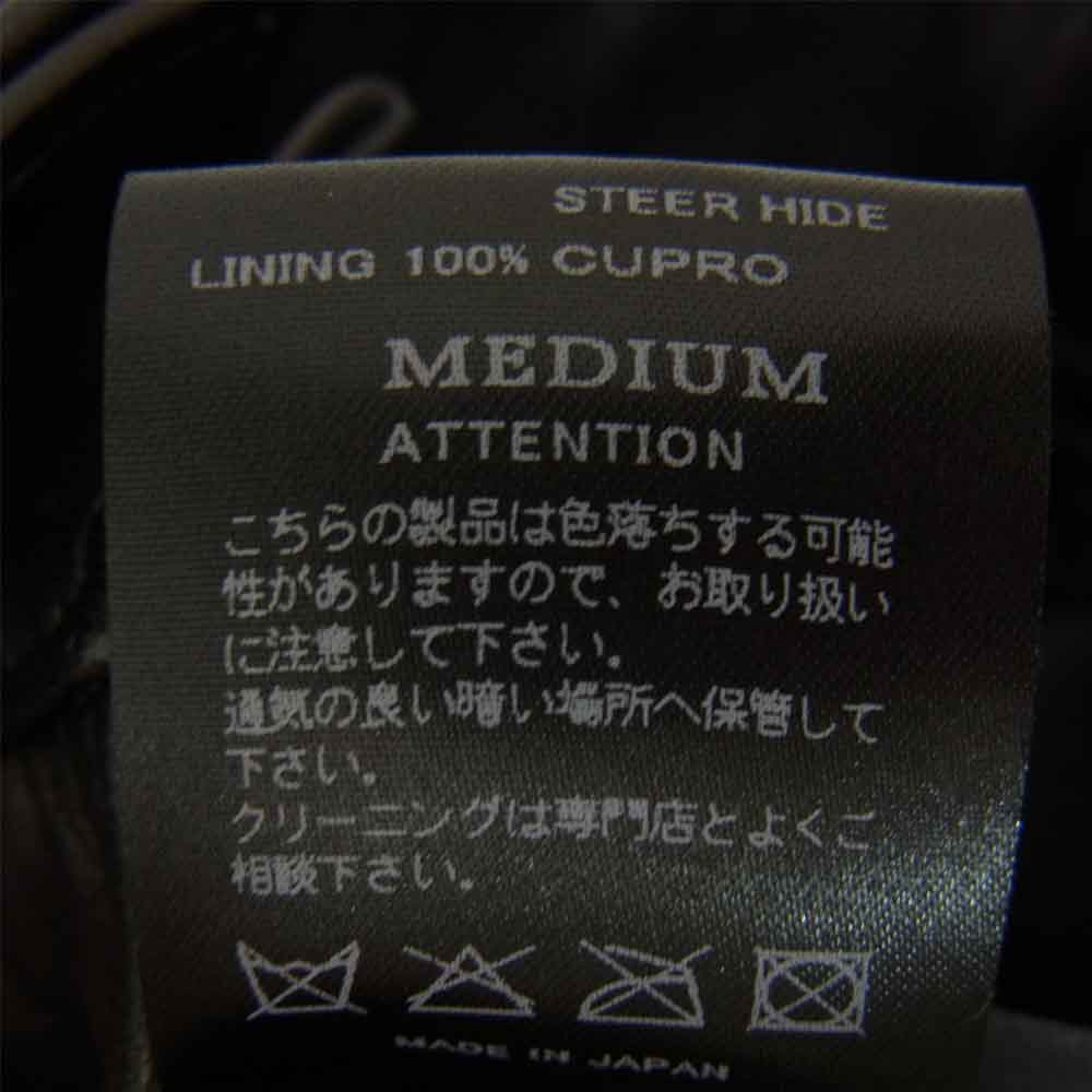 RUDE GALLERY BLACK REBEL ルードギャラリーブラックレーベル スタッズ レザー ジャケット  ブラック系 M【中古】