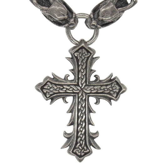 Celt&Cobra ケルト&コブラ × redrum 初期 50個限定 クロス ネックレス シルバー系【中古】