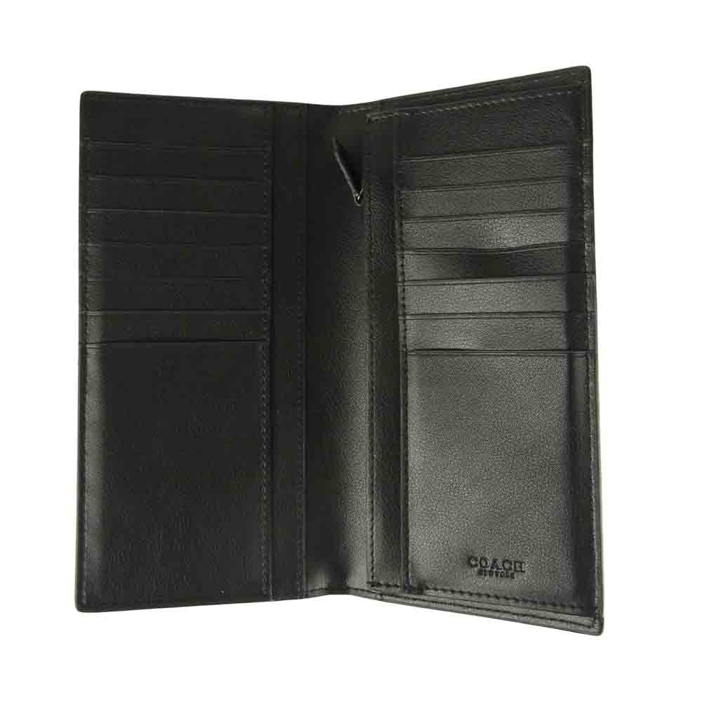 COACH 長財布 コーチ クロスグレインレザー ブレストポケット 長財布