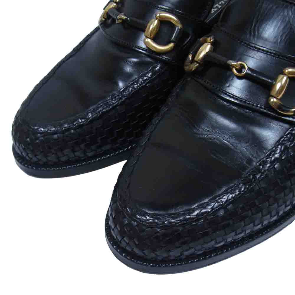 BALLY バリー ビット ローファー イタリア製 ブラック系 41.5【中古】