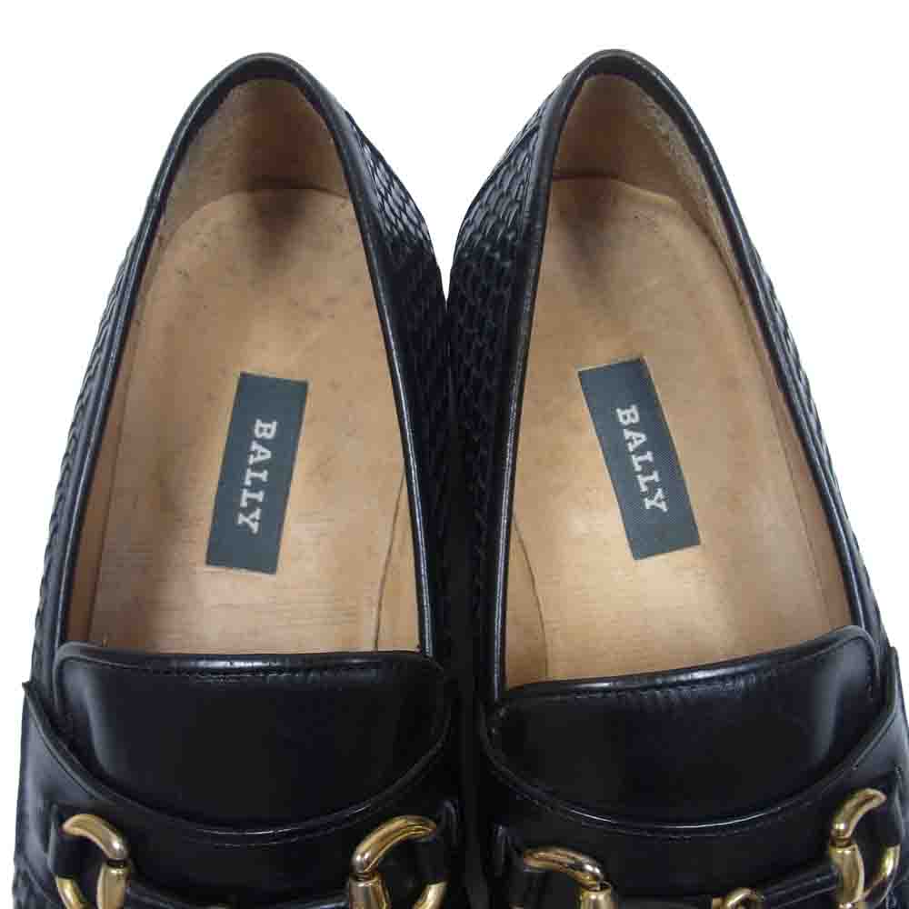 BALLY バリー ビット ローファー イタリア製 ブラック系 41.5【中古】