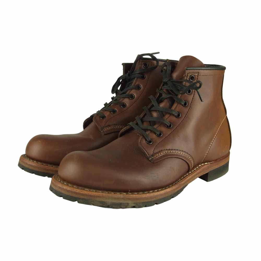 RED WING レッドウィング 9016 BECKMAN BOOT ベックマン ワークブーツ プレーントゥ ブーツ ブラウン系 25.5cm【中古】