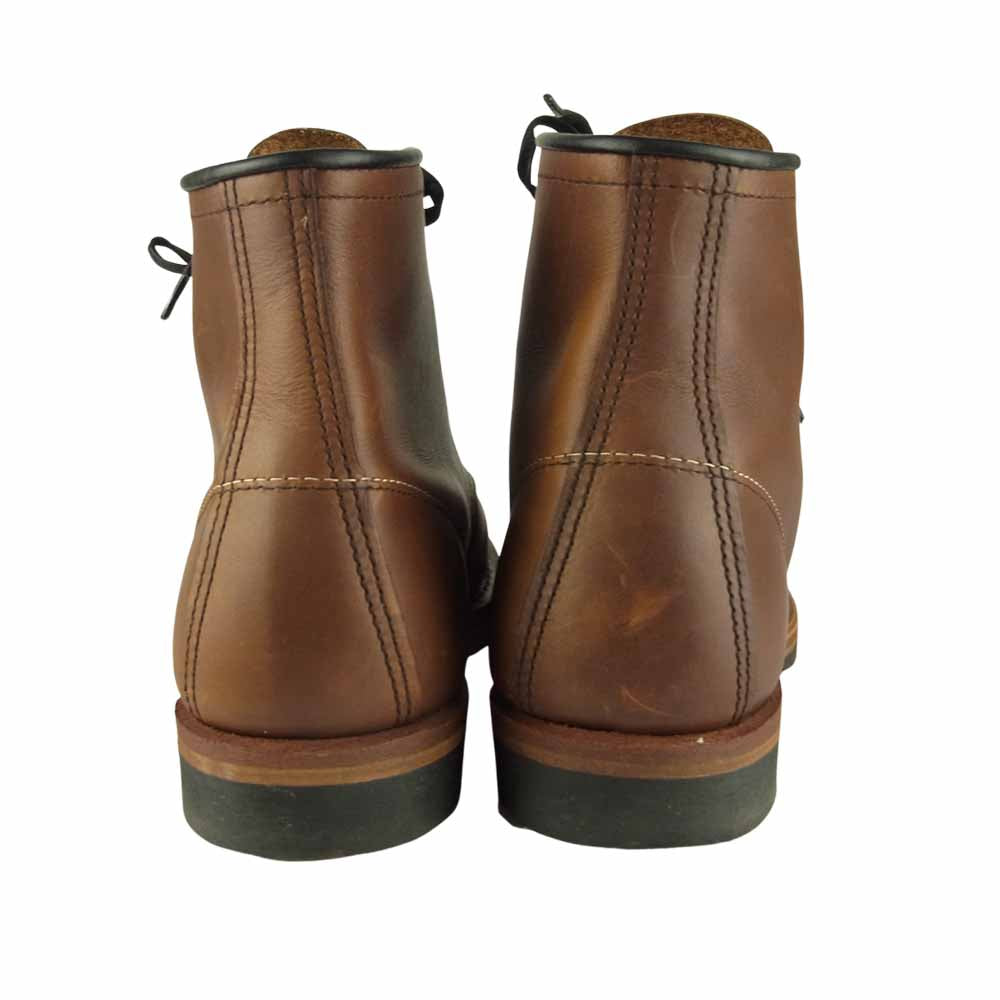 RED WING レッドウィング 9016 BECKMAN BOOT ベックマン ワークブーツ プレーントゥ ブーツ ブラウン系 25.5cm【中古】