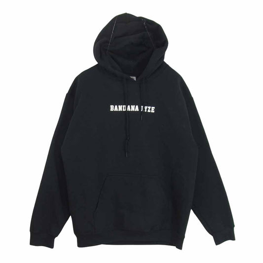 CHALLENGER チャレンジャー BANDANA LYZE プリント プルオーバー パーカー ブラック系 M【中古】