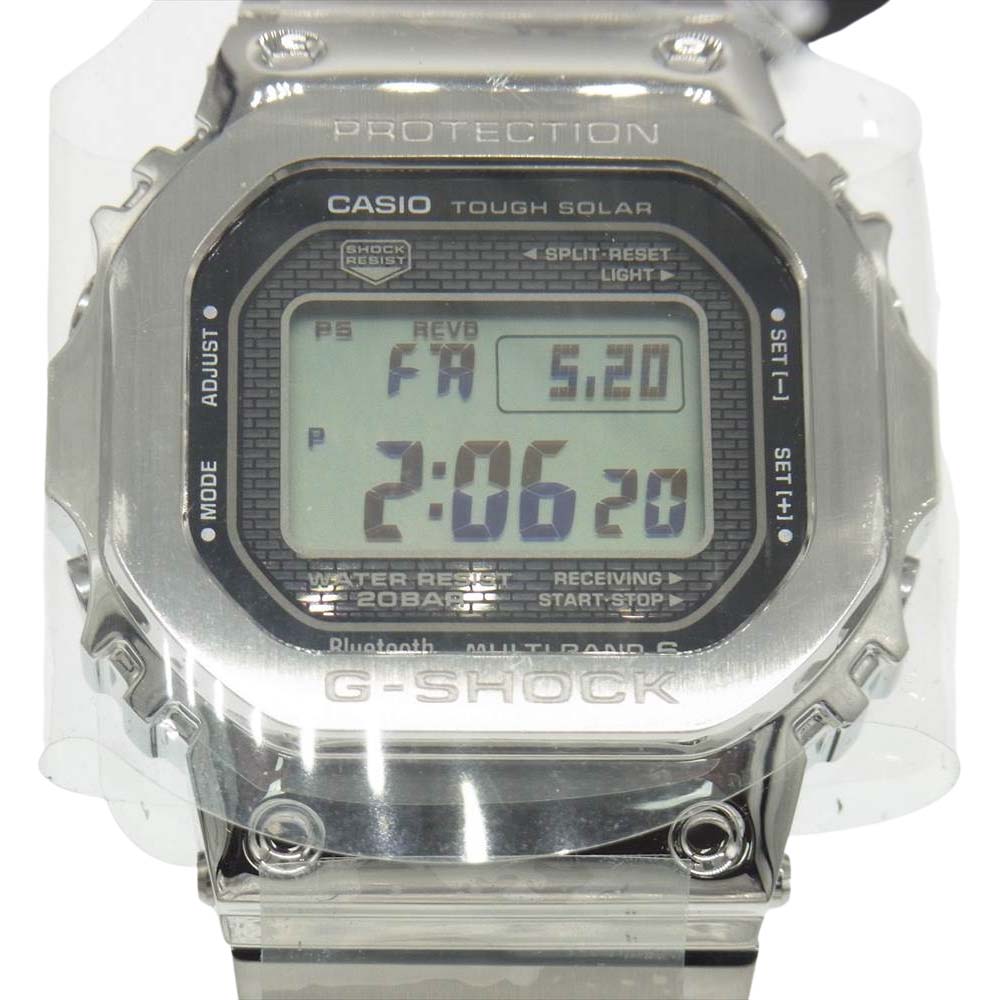 G-SHOCK ジーショック  GMW-B5000D-1JF フルメタルモデル 電波ソーラー スマートフォンリンク機能搭載 腕時計 シルバー系【新古品】【未使用】【中古】