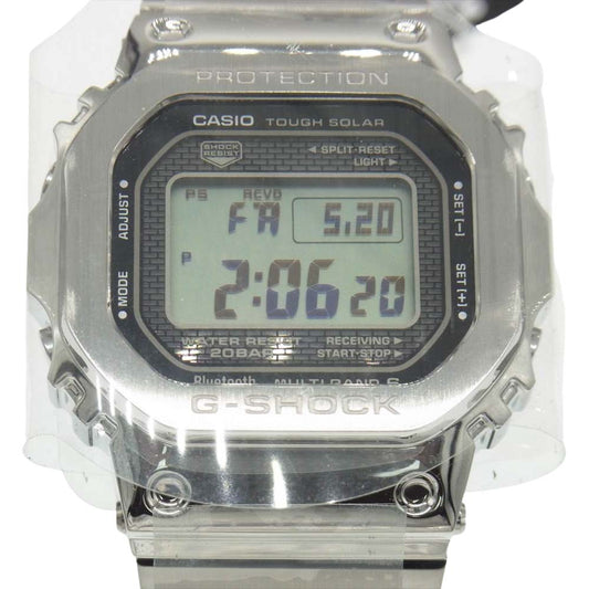 G-SHOCK ジーショック  GMW-B5000D-1JF フルメタルモデル 電波ソーラー スマートフォンリンク機能搭載 腕時計 シルバー系【新古品】【未使用】【中古】