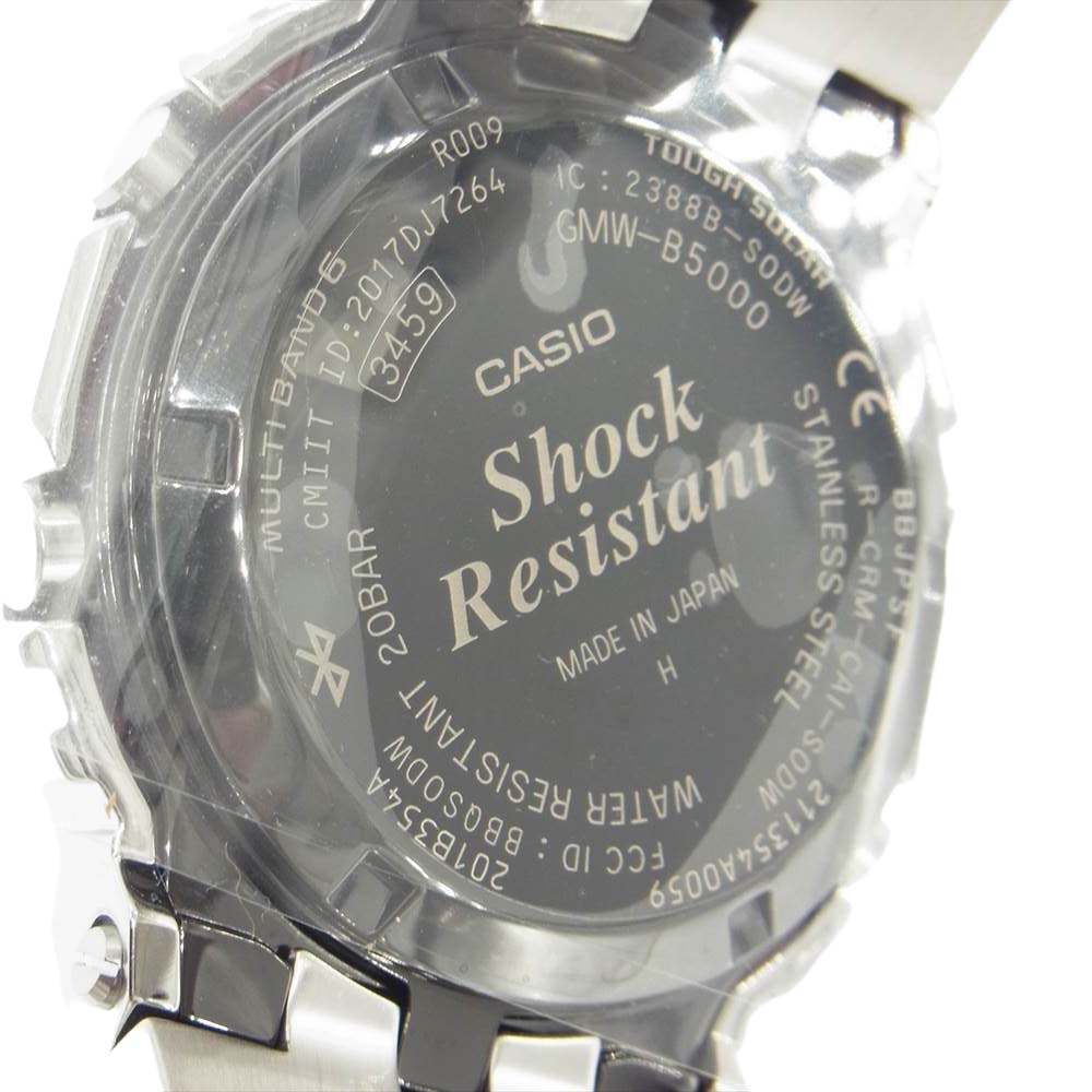 G-SHOCK ジーショック  GMW-B5000D-1JF フルメタルモデル 電波ソーラー スマートフォンリンク機能搭載 腕時計 シルバー系【新古品】【未使用】【中古】
