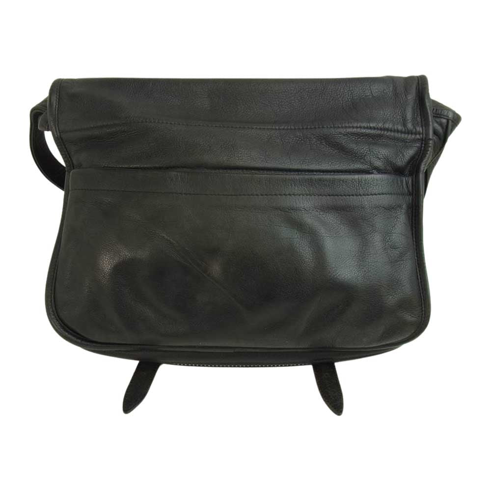 CHROME HEARTS クロムハーツ（原本無） 修理補填確認書付属 スモール ソフトショルダー レザー バッグ ブラック系【中古】