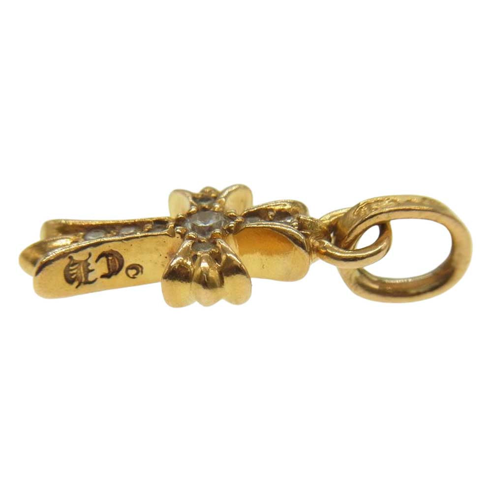 CHROME HEARTS クロムハーツ（原本有） 22K ベイビーファット クロス ダイヤ ゴールド系【中古】