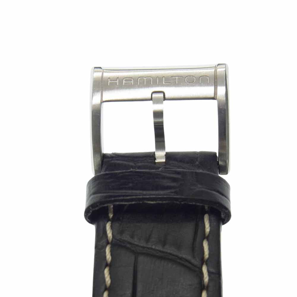 HAMILTON ハミルトン H32411735 ジャズマスター ジェント GENT QUARTZ クォーツ レザーベルト 腕時計 ブラック系【中古】
