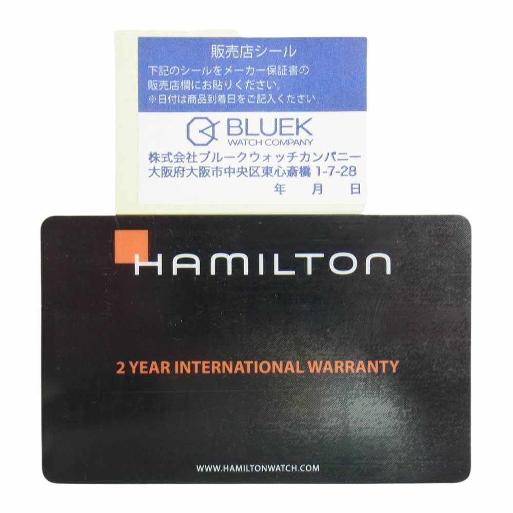 HAMILTON ハミルトン H32411735 ジャズマスター ジェント GENT QUARTZ クォーツ レザーベルト 腕時計 ブラック系【中古】
