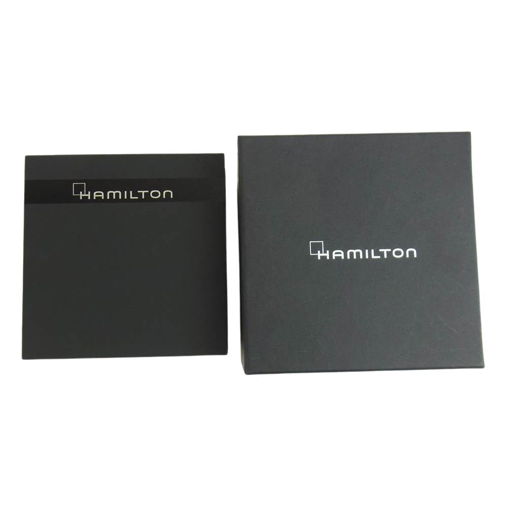 HAMILTON ハミルトン H32411735 ジャズマスター ジェント GENT QUARTZ クォーツ レザーベルト 腕時計 ブラック系【中古】